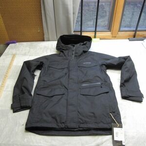 Burton Jacket Mens Medium Black Insulated Convert 2L Hooded Waterproof $209 NEW